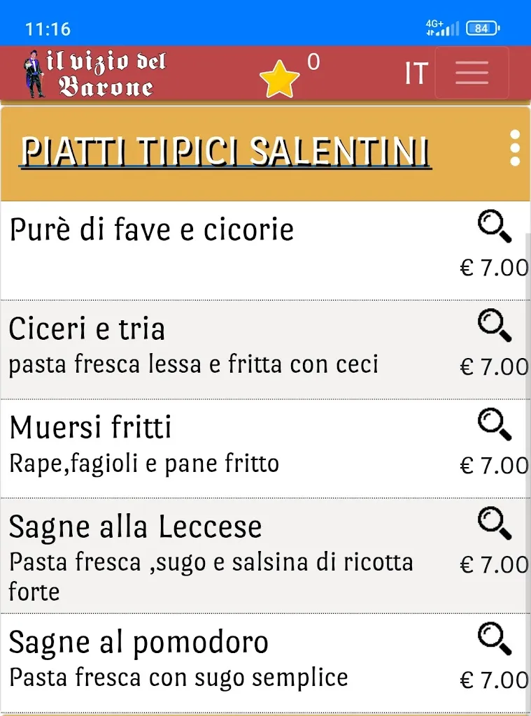Menu_Il Vizio del Barone_Caprarica di Lecce_image_1