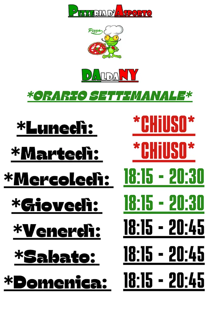 Menu_Pizzeria D'asporto DALDANY_Sartirana Lomellina_image_1