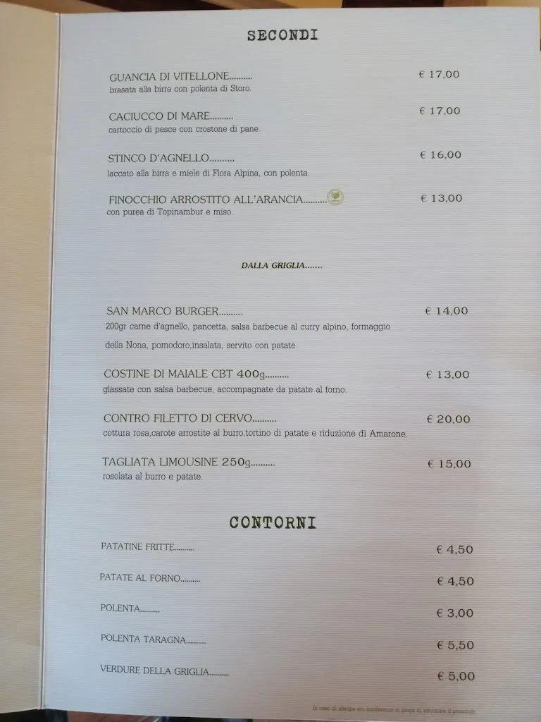 Menu_Hotel Ristorante 