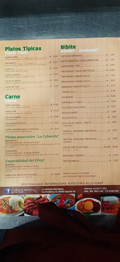 Menu_La cabañita machaleña_Segrate_image_3