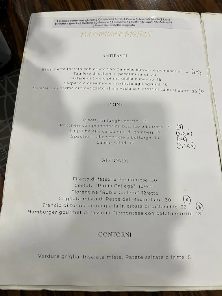 Menu_Maximilian Bistrot_Segrate_image_1