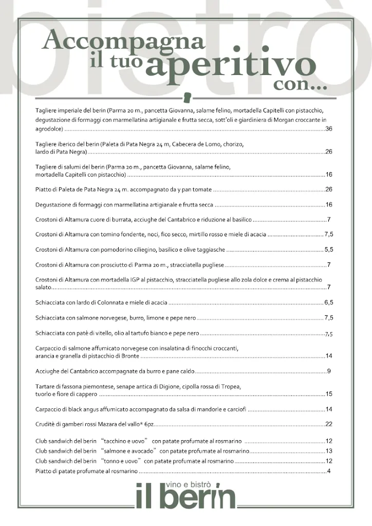 Menu_il berin vino e bistrò_Settimo Milanese_image_1