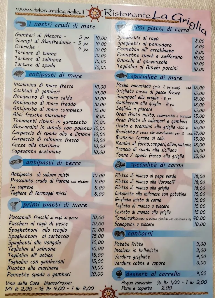 Menu_Ristorante La Griglia_Settimo Milanese_image_1