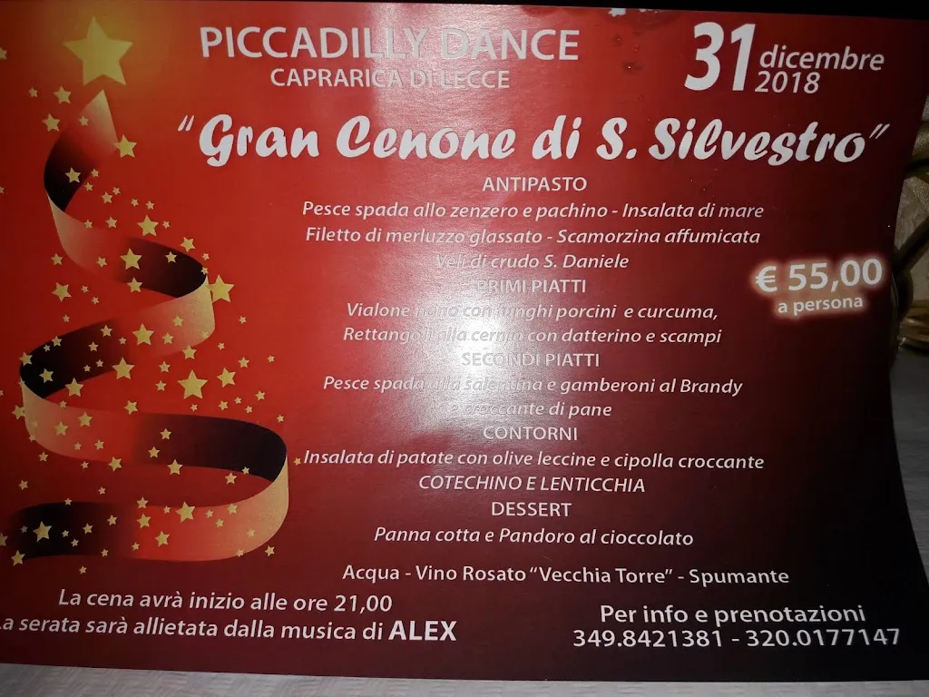 Menu_Piccadilly Dance_Caprarica di Lecce_image_3