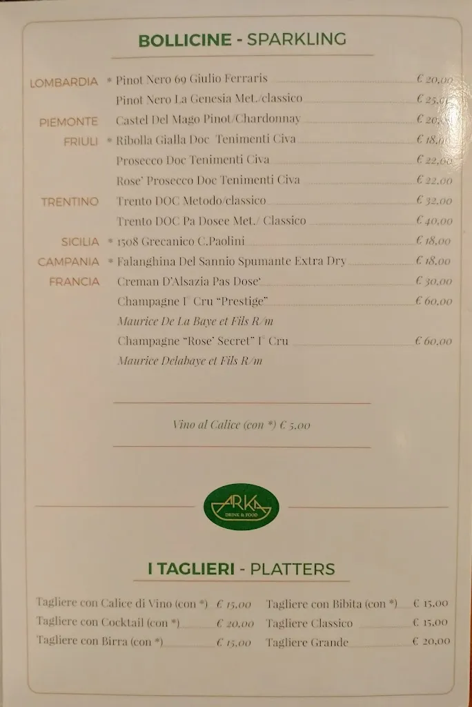 Menu_ARKa drink & food_Settimo Milanese_image_1