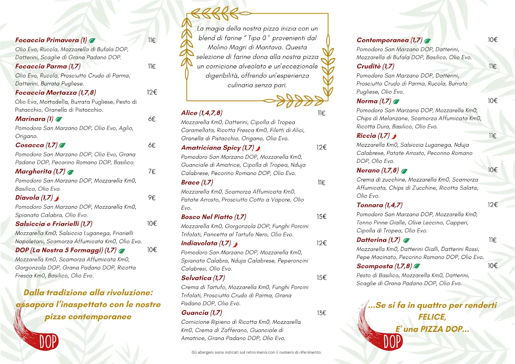 Menu_DOP - Pizzeria Contemporanea_Settimo Milanese_image_1