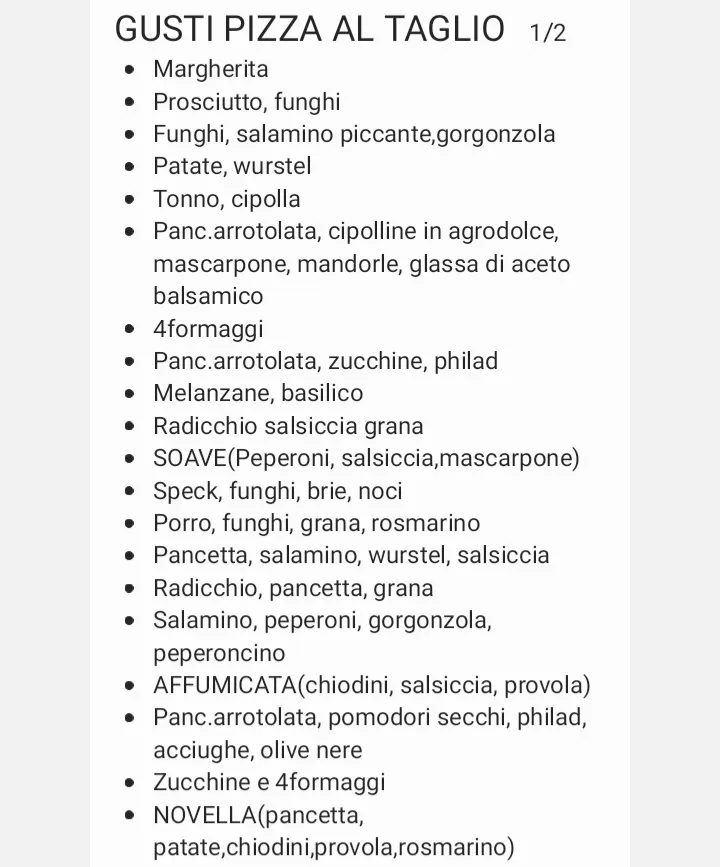 Menu_Pizzeria Al Castello SOAVE_Soave_image_2