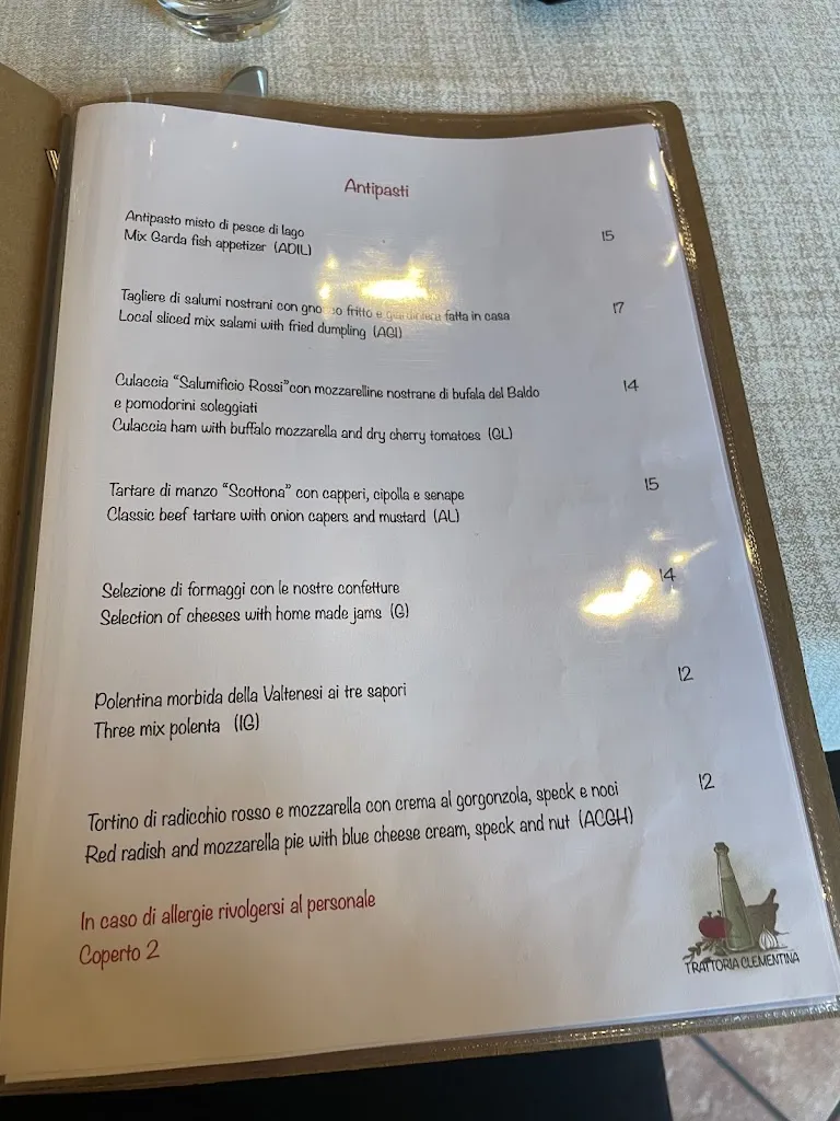 Menu_Trattoria Clementina_Sirmione_image_1