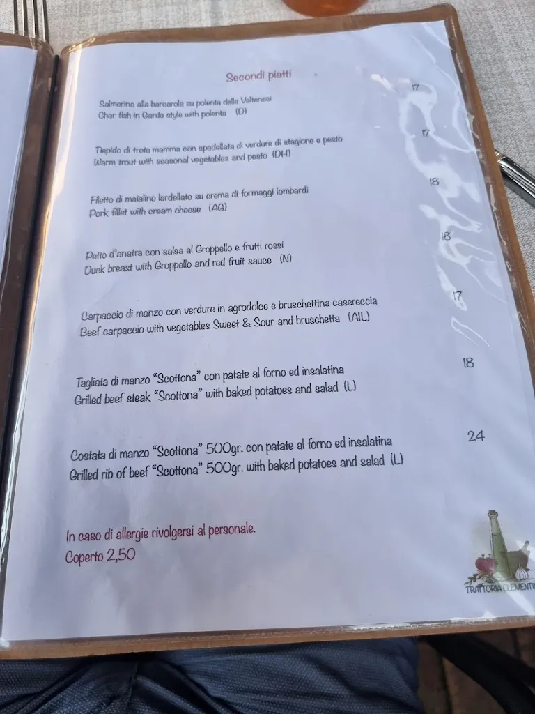 Menu_Trattoria Clementina_Sirmione_image_2