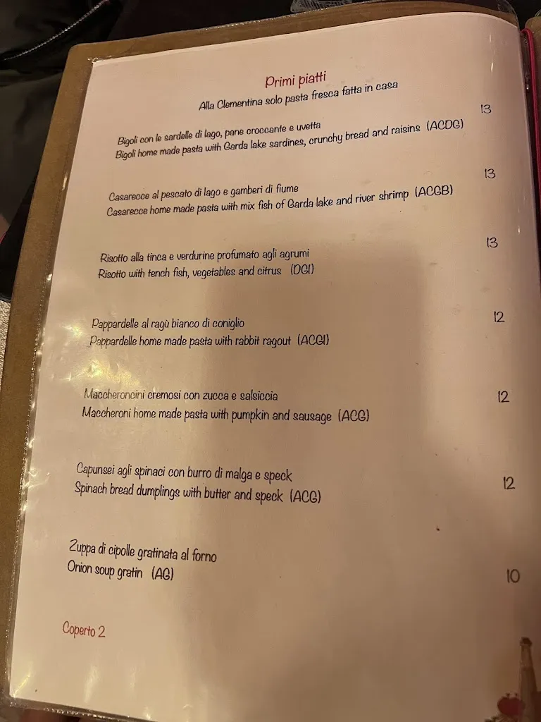 Menu_Trattoria Clementina_Sirmione_image_3