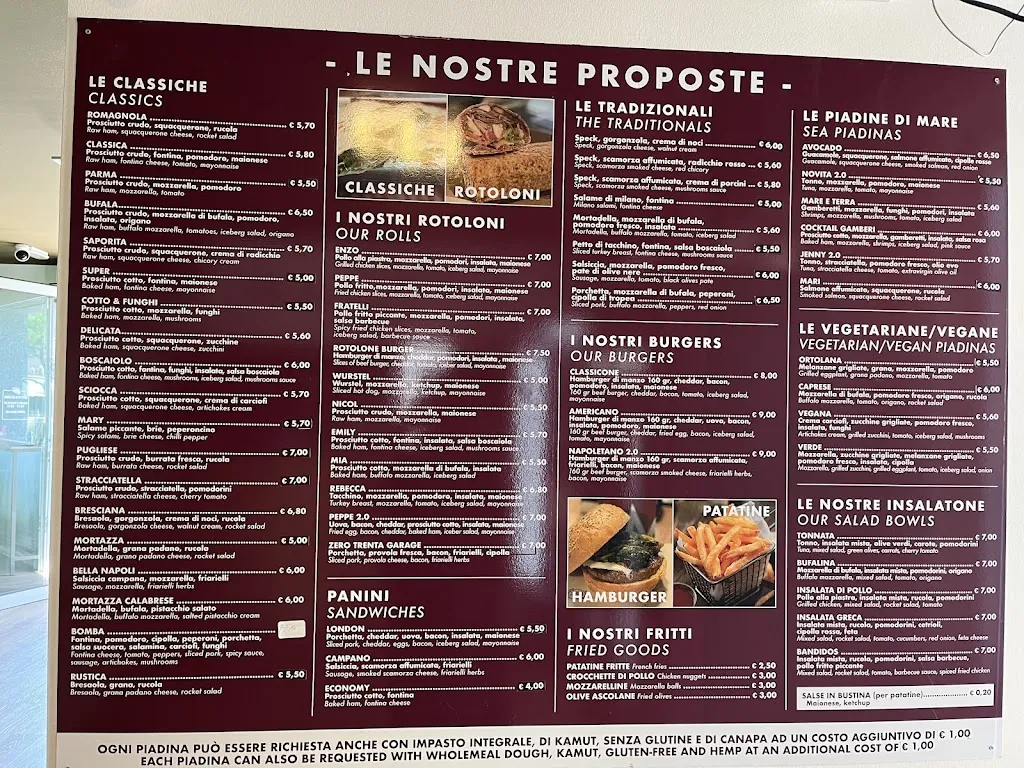 Menü_Piadineria di Colombare Sirmione_Sirmione_Bild_3