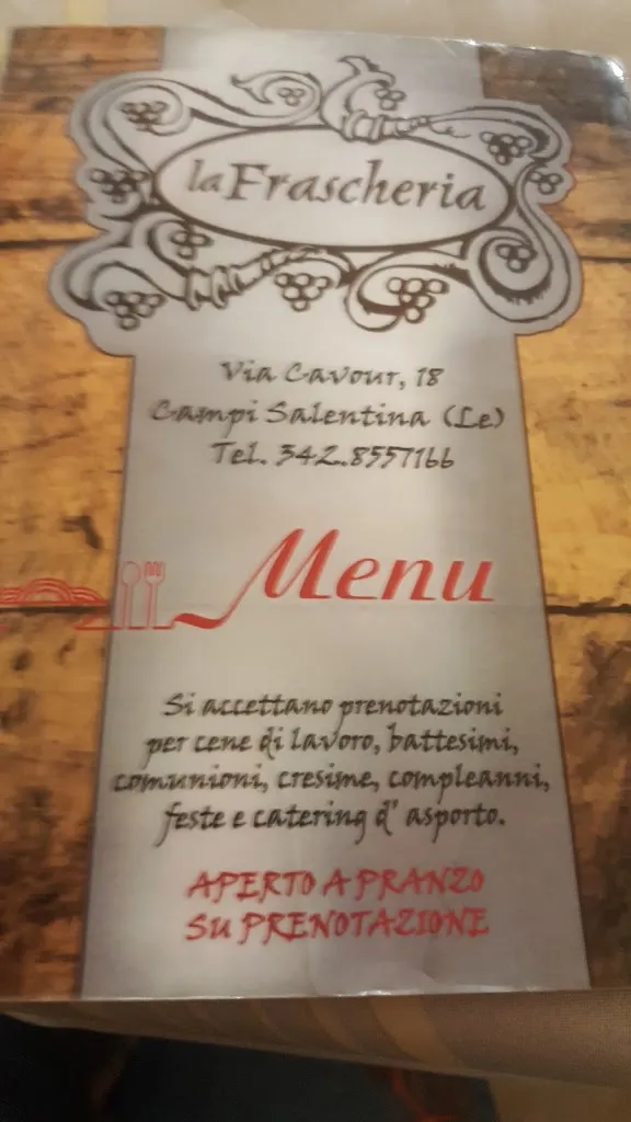 Menu_La Frascheria | Ristorante Pizzeria_Campi Salentina_image_2