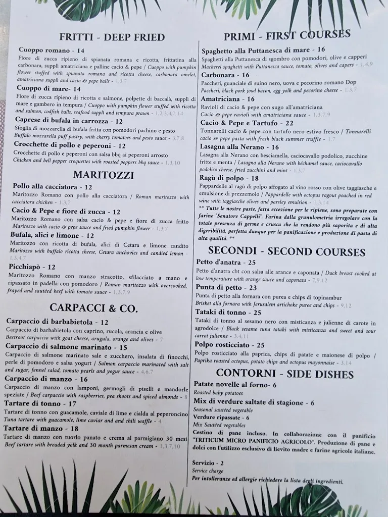 Menu_Sospiro Trastevere - Ristorante & Terrace Bar_Sospiro_image_1