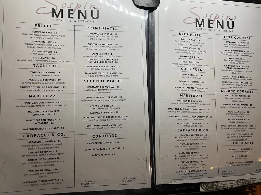 Menu_Sospiro Trastevere - Ristorante & Terrace Bar_Sospiro_image_2