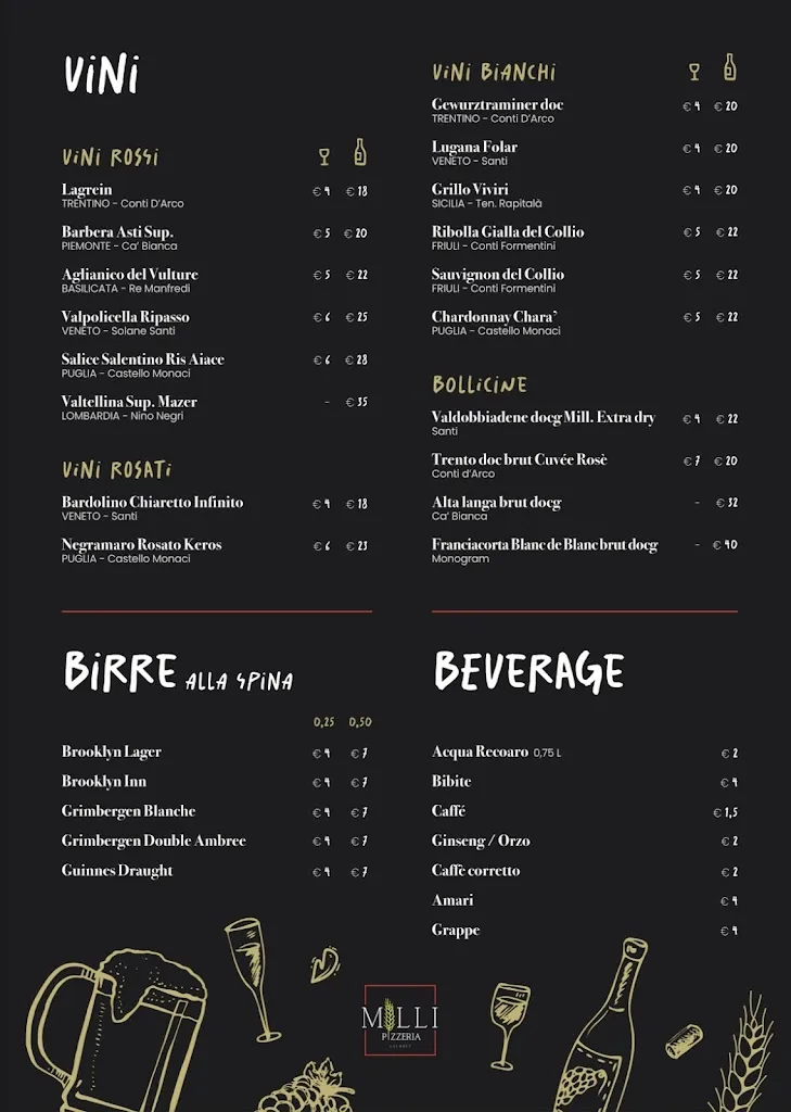 Menu_MILLI Pizzeria Gourmet_Taino_image_2