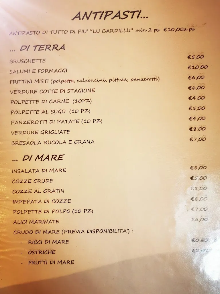 Menu_Lu Cardillu Trattoria_Campi Salentina_image_1