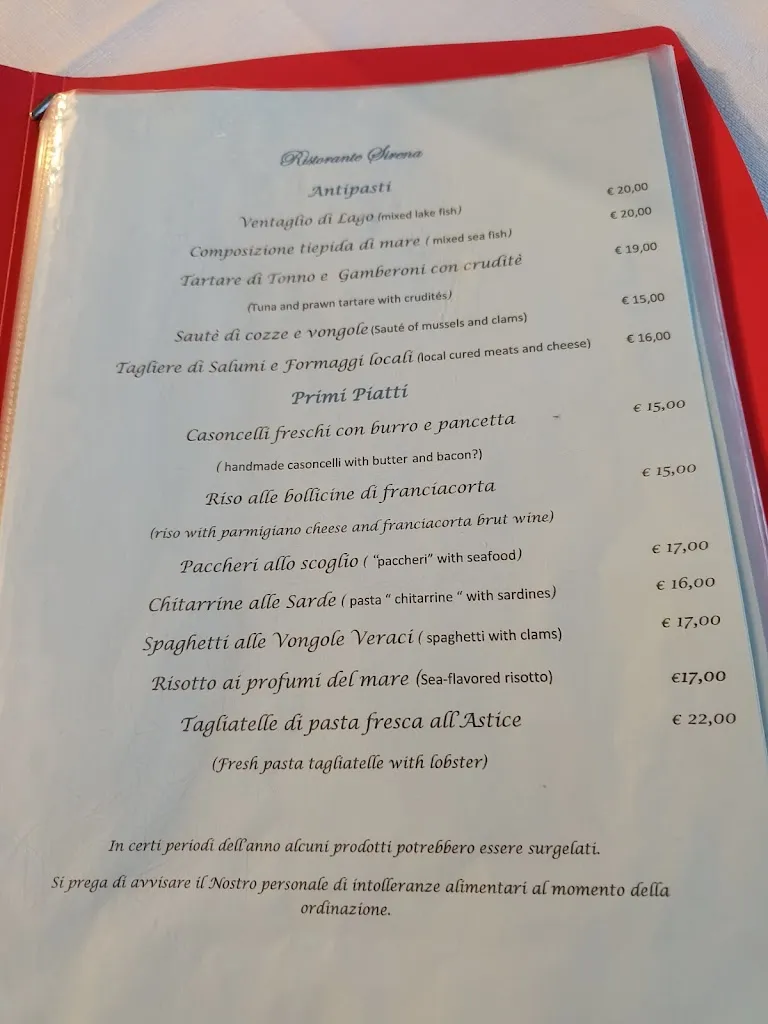 Menu_La Sirena_Tavernola Bergamasca_image_1