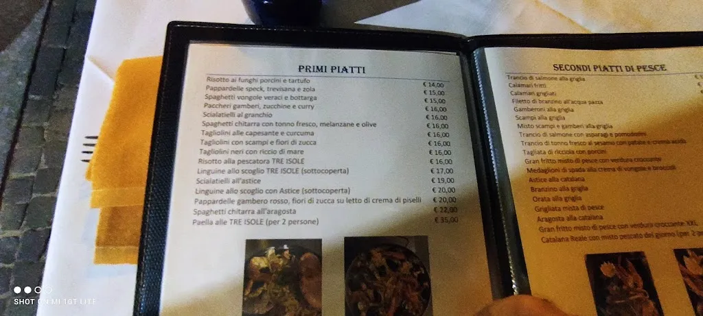 Menu_Ristorante Pizzeria Tre Isole Tavernola Bergamasca_Tavernola Bergamasca_image_1