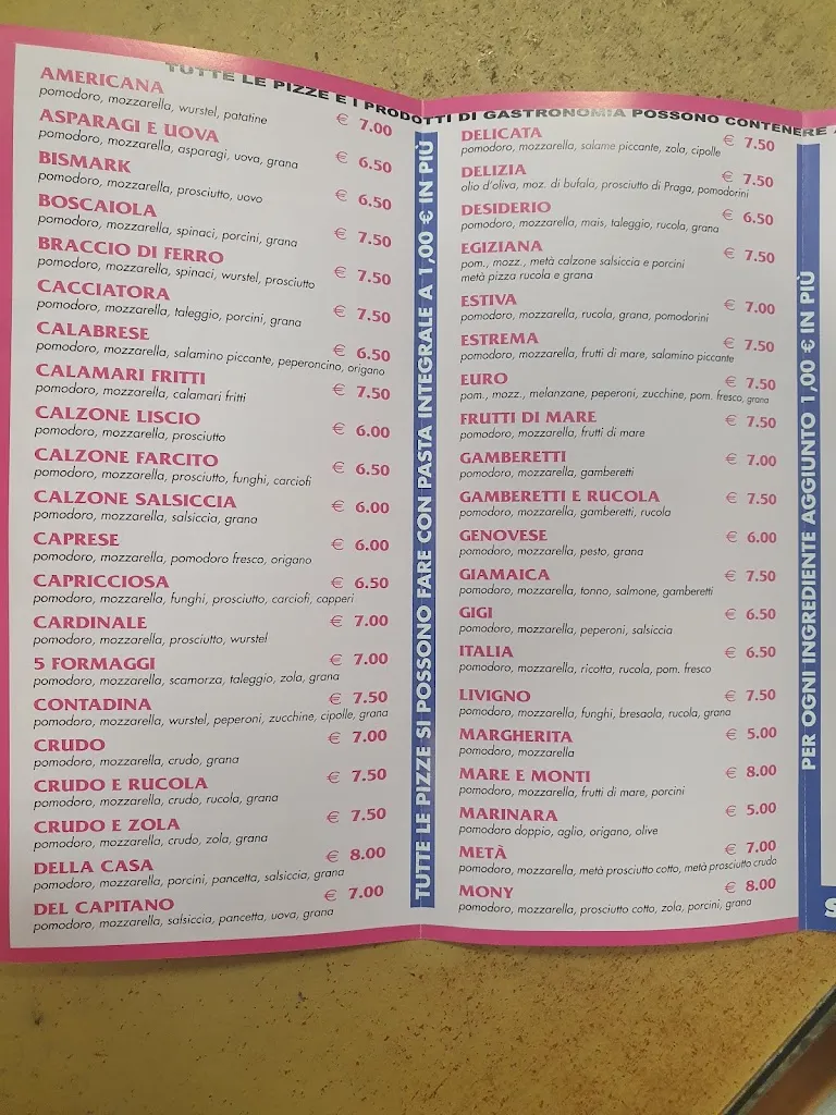 Menu_Mony's Pizza Di El Sayed Mohamed_Terno d'Isola_image_2