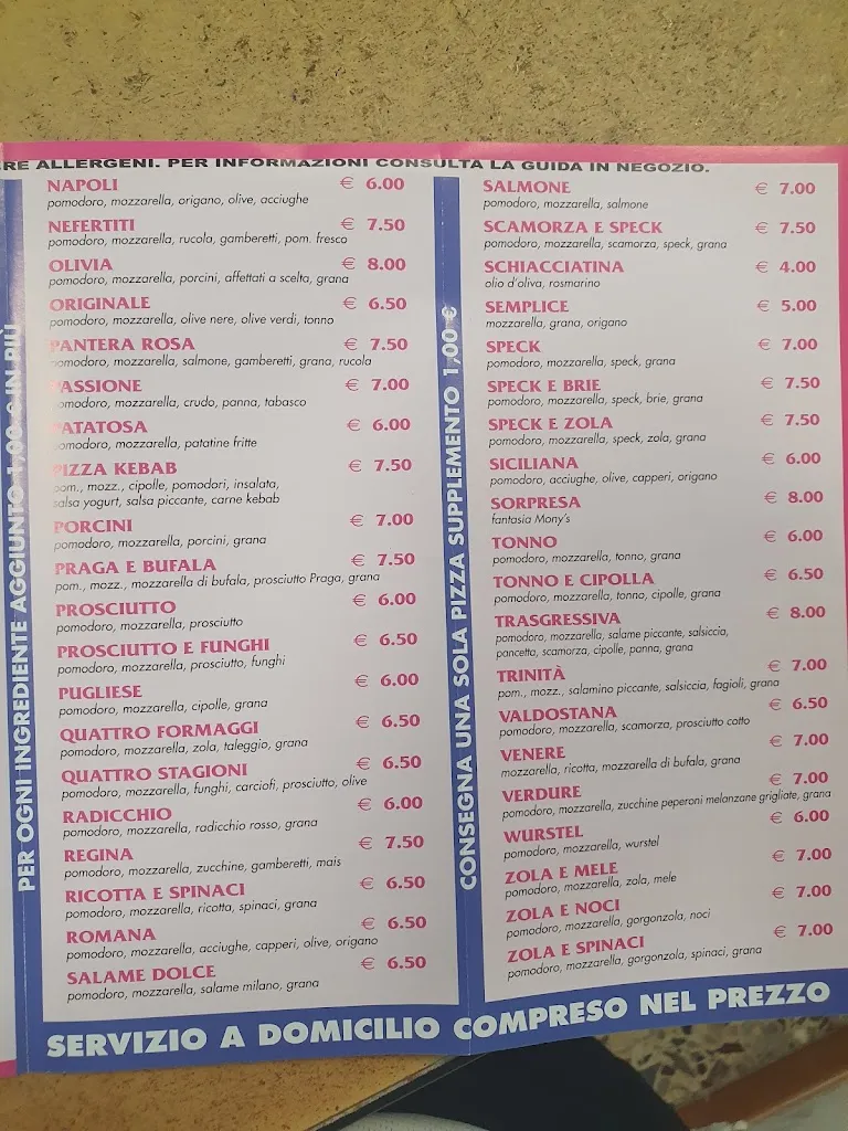 Menu_Mony's Pizza Di El Sayed Mohamed_Terno d'Isola_image_3