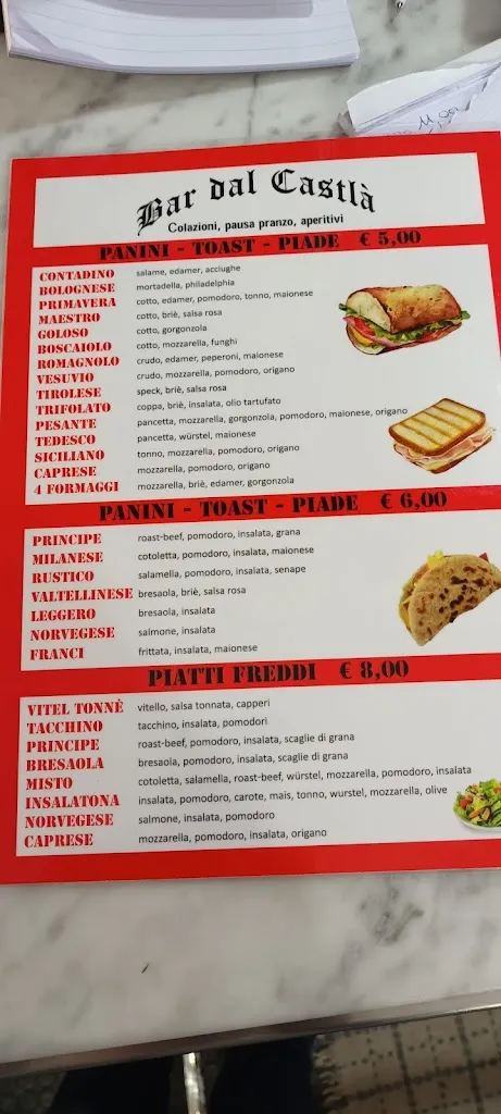 Menu_Bar Castellaro Di Zanirato Ombretta E C. Snc_Torre Beretti_immagine_1