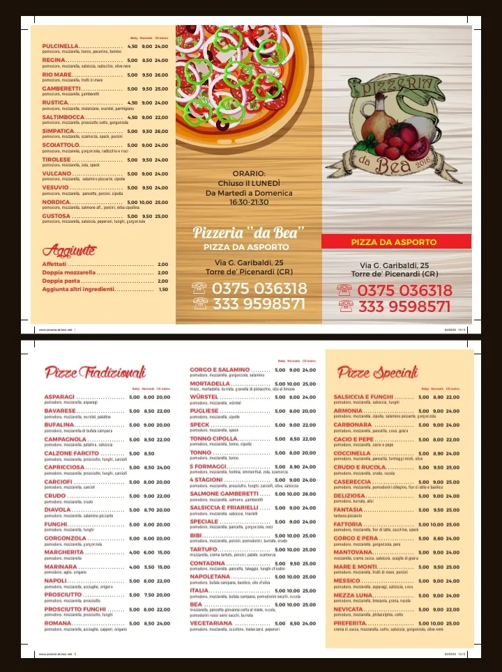 Menu_Pizzeria da Bea_Torre de' Picenardi_image_1