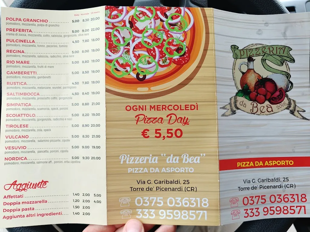 Menu_Pizzeria da Bea_Torre de' Picenardi_image_3