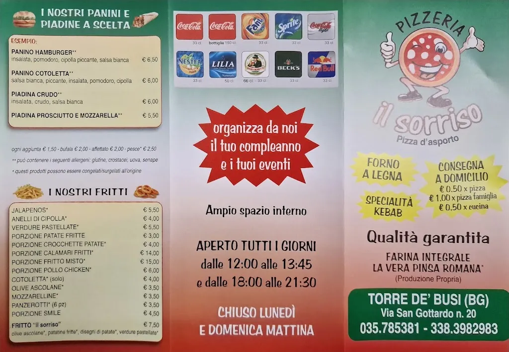 Menu_Pizzeria Il Sorriso_Torre de' Busi_image_1