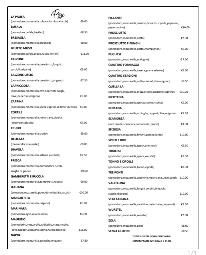 Menu_Pizzeria La Pausa_Torre di Santa Maria_image_3