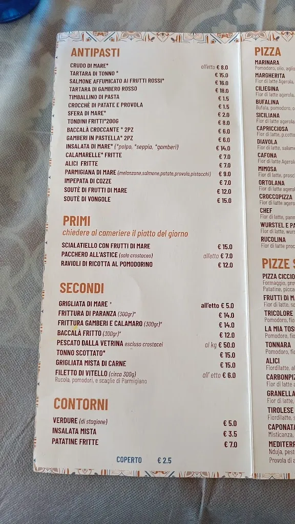 Menu_Ristorante pizzeria Da Ciccio food and drink_Torre del Mangano_image_1