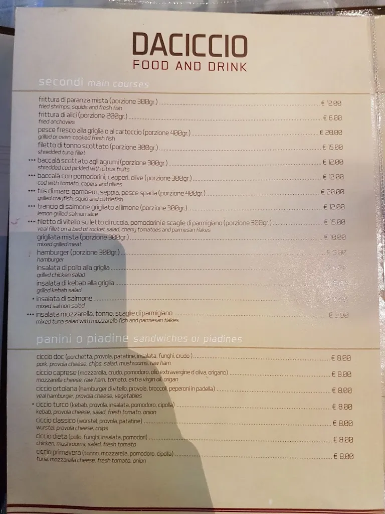 Menu_Ristorante pizzeria Da Ciccio food and drink_Torre del Mangano_image_4