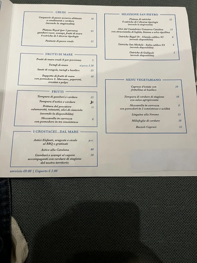 Menu_San Pietro - Bistrot del Mare_Torre del Mangano_image_1