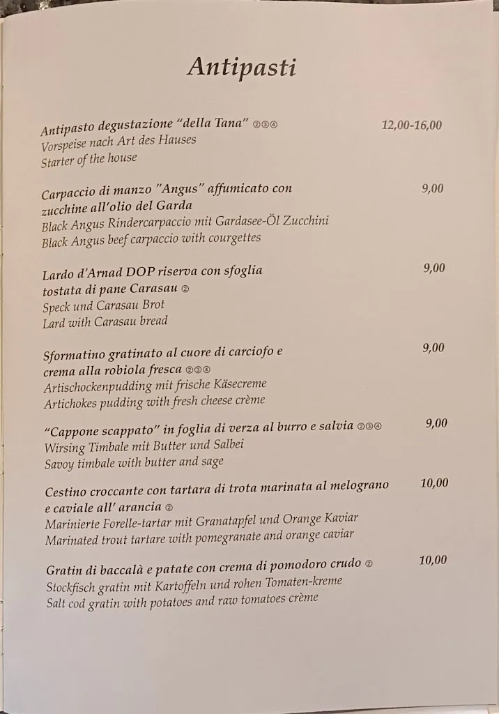 Menu_La Tana trattoria_Toscolano Maderno_immagine_1