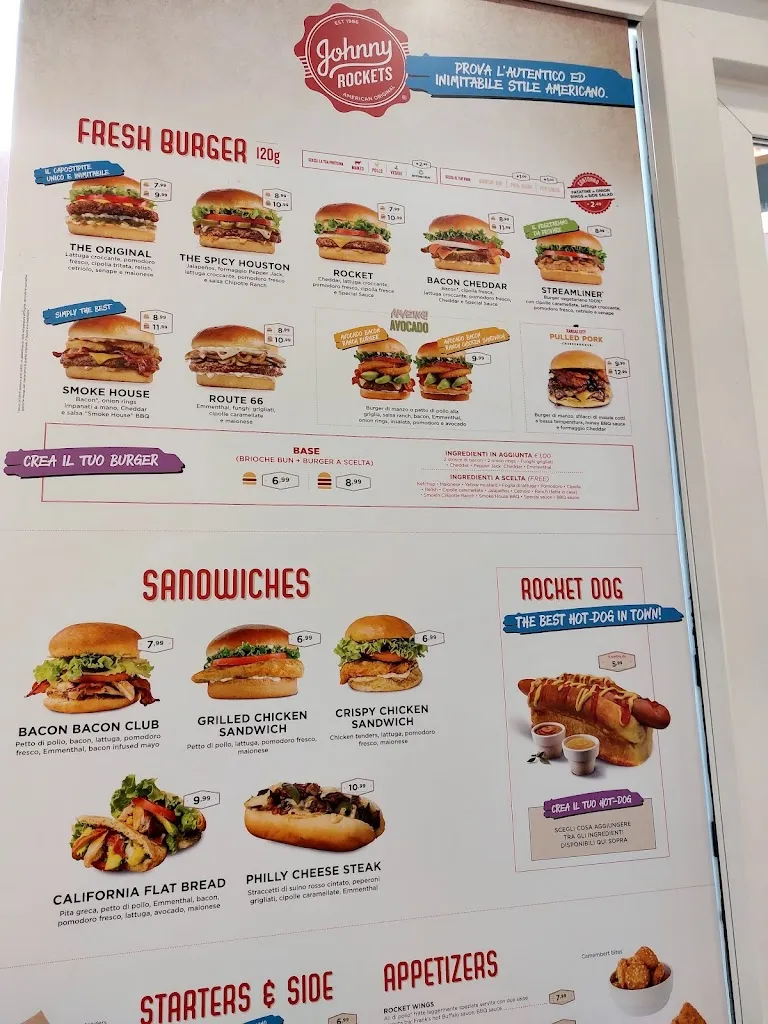 Menu_Johnny Rockets Arese_Torre d'Arese_image_1
