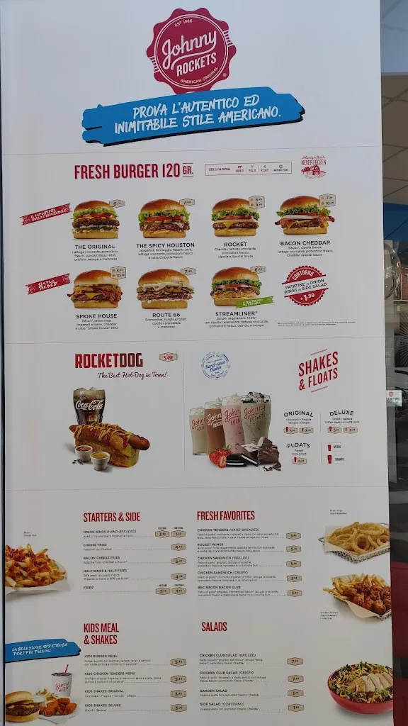 Menu_Johnny Rockets Arese_Torre d'Arese_image_2