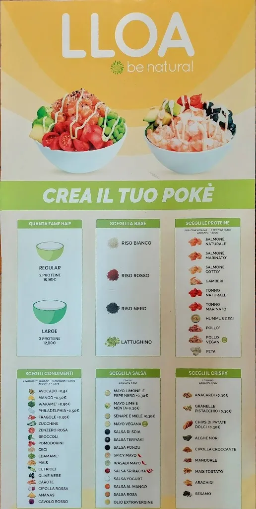 Menu_LLOA be natural - Arese, Il Centro_Torre d'Arese_image_1