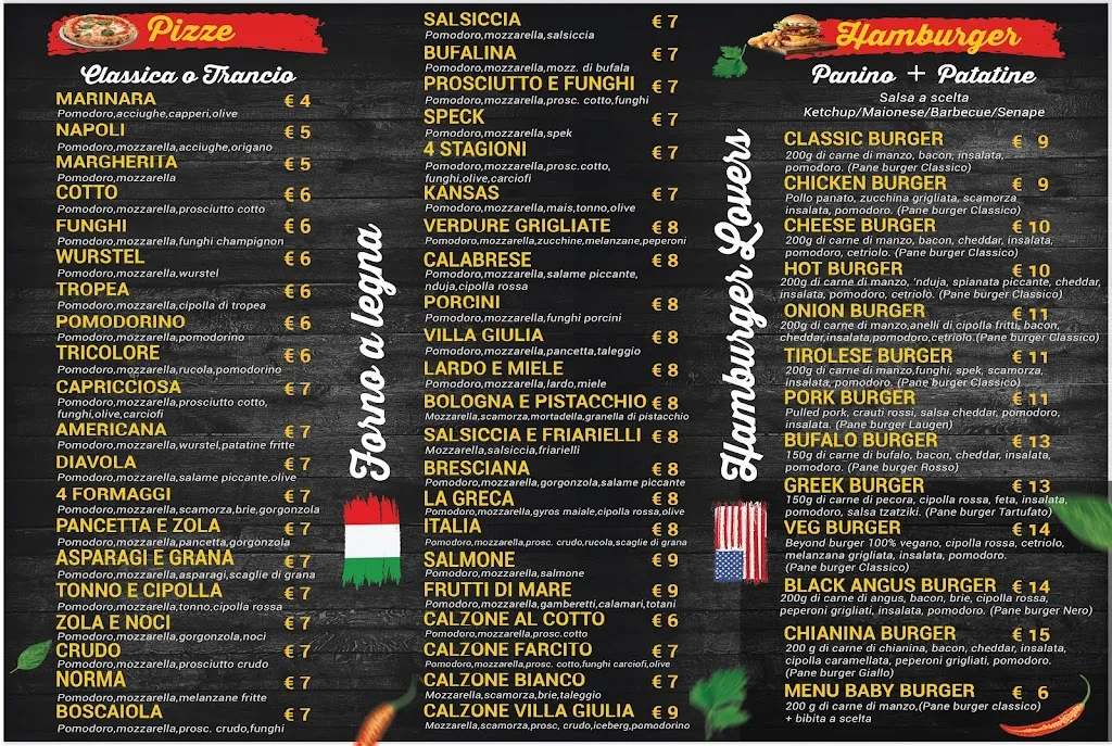 Menu_Villa Giulia Burger & Pizza_Trenzano_image_1