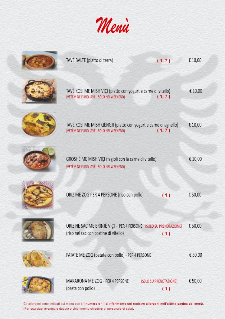 Menu_La Vecchia Griglieria Ballkan da Stiven - Ristorante Tipico Albanese / Carne alla Griglia / Cucina Italiana_Uboldo_image_2