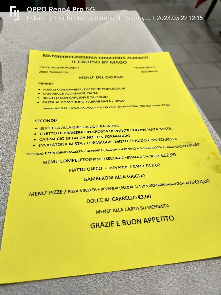 Menu_Hotel Ristorante Pizzeria Il Calipso_Turbigo_image_1