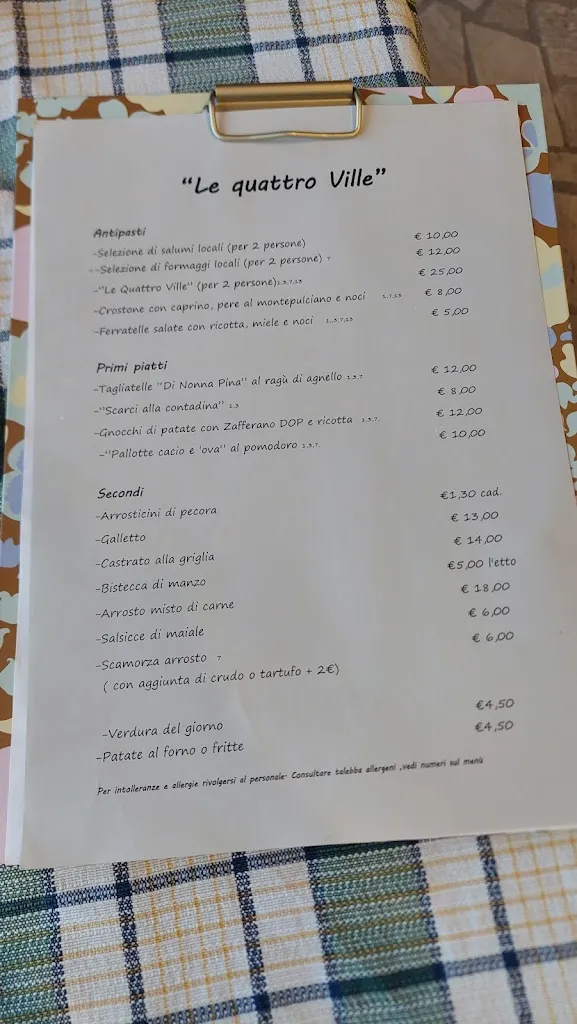Menu_Trattoria Le 4 Ville_Carapelle Calvisio_image_2