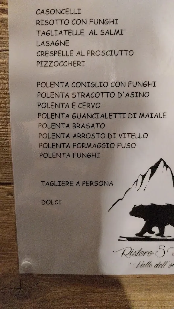 Menu_Bar Ristoro dei Cinque Laghi Casa Vacanze_Valgoglio_image_1