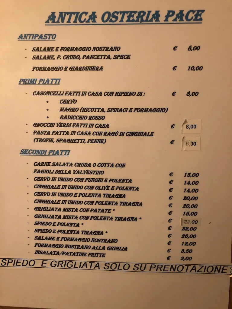Menu_Antica Osteria Pace di Iseppi Demetrio_Valvestino_immagine_1