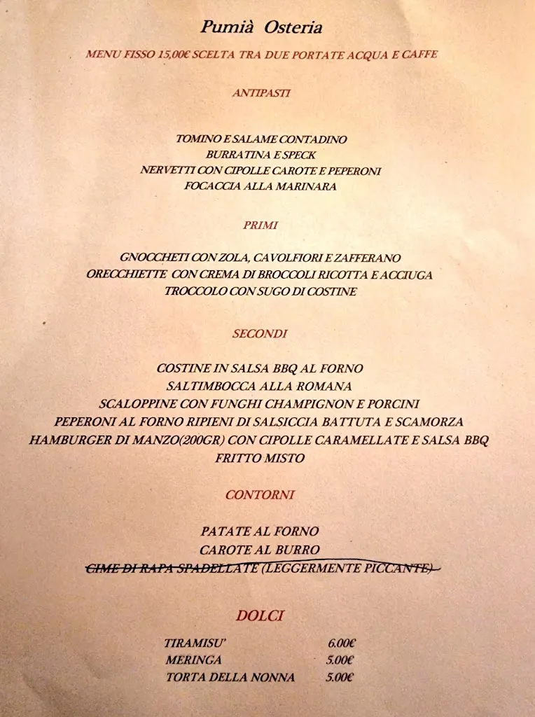 Menu_Pumià Osteria_Vedano al Lambro_image_1