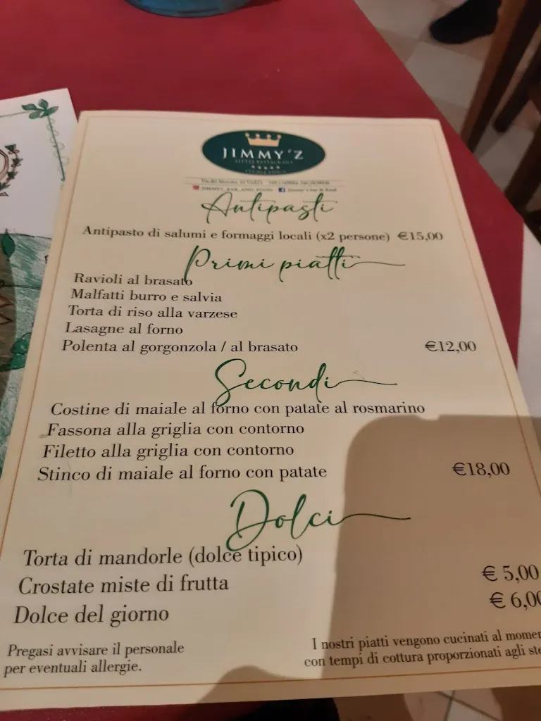 Menu_Jimmy'z Bar & Food_Varzi_image_4
