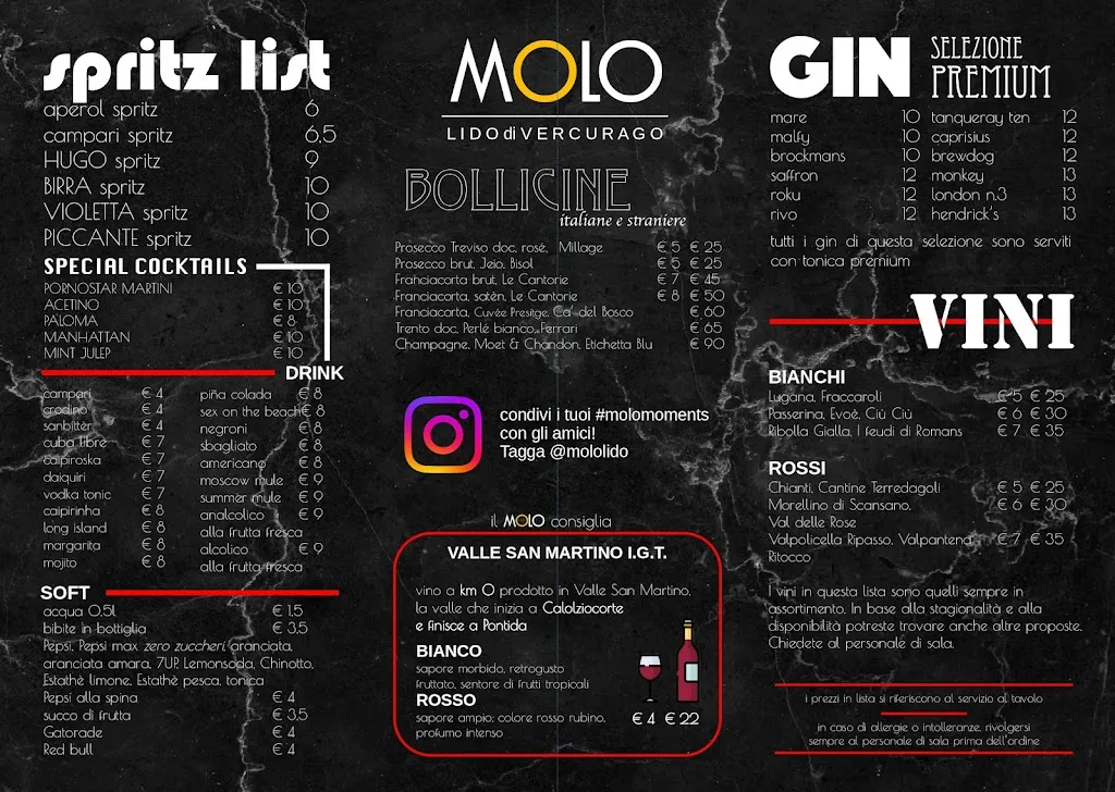 Menu_Molo - Lido di Vercurago - bar - cucina - pizzeria_Vercurago_image_1