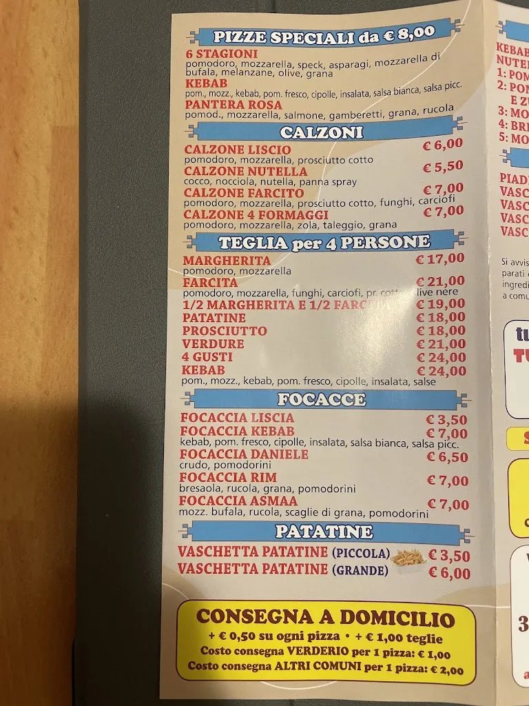 Menu_Pizzeria Nilo di Abdelaziz Mousad Salah_Verderio Inferiore_image_1