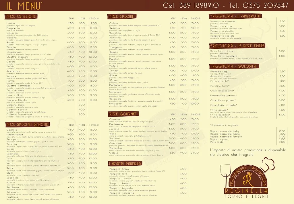 Menü_Pizza D'asporto Rosticceria Reginella_Vicomoscano_Bild_1