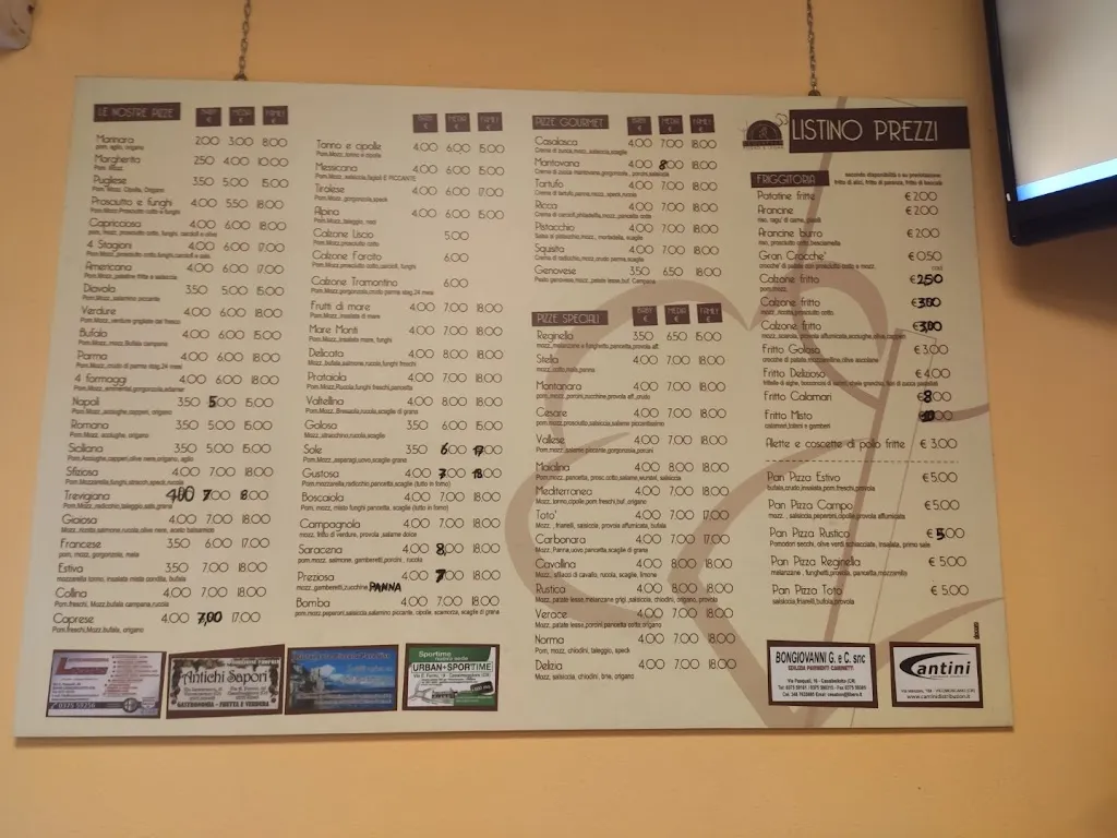 Menü_Pizza D'asporto Rosticceria Reginella_Vicomoscano_Bild_2