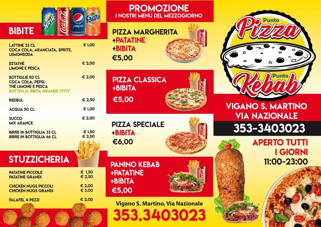 Menu_PUNTO PIZZA KEBAB_Vigano San Martino_image_1
