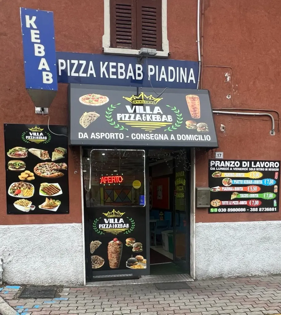 Villa pizza & kebab restaurant in Villa Carcina
